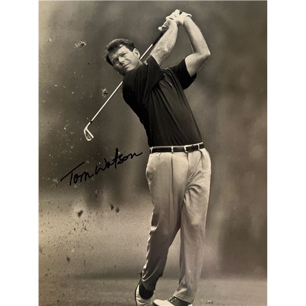 Tom Watson signed photo