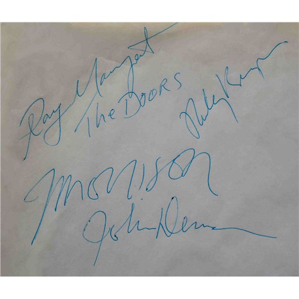 The Doors signed slip