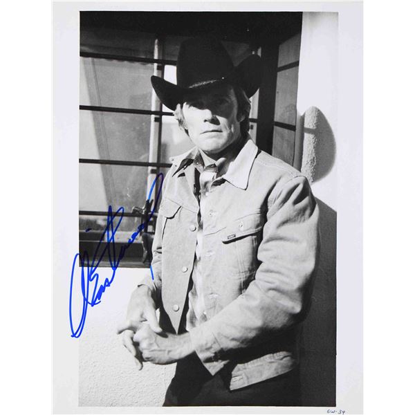 Clint Eastwood signed movie photo