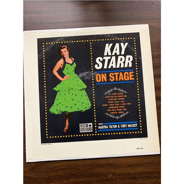 Kay Starr With Martha Tilton & Curt Massey ‎– On Stage – Album