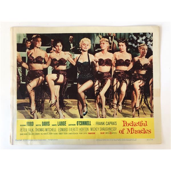 Pocketful of Miracles original 1962 vintage lobby card
