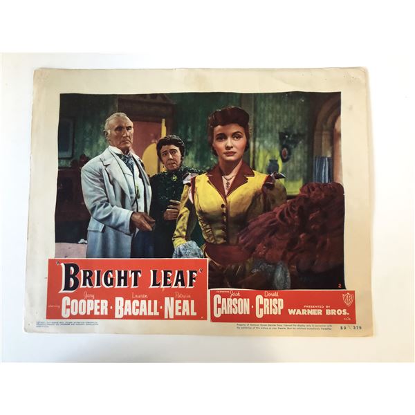 Bright Leaf original 1950 vintage lobby card