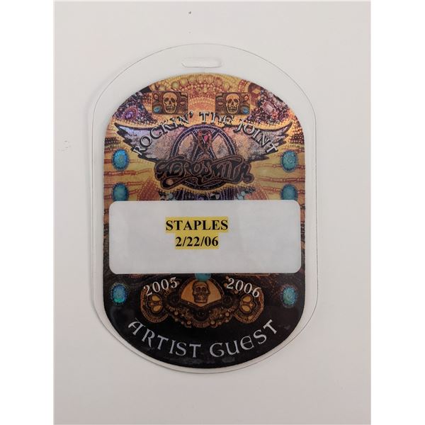 Aerosmith Rockin The Joint 2006 Tour Backstage Pass