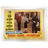 Image 1 : Three Coins in the Fountain original 1954 vintage lobby card