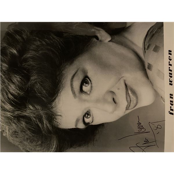 Fran Warren signed photo