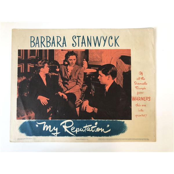 My Reputation original 1946 vintage lobby card