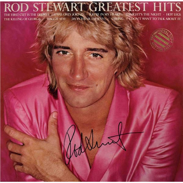 Rod Stewart signed Greatest Hits album