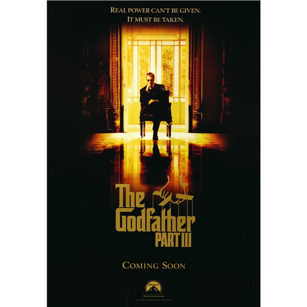 The Godfather Part III 1990 original teaser one sheet poster