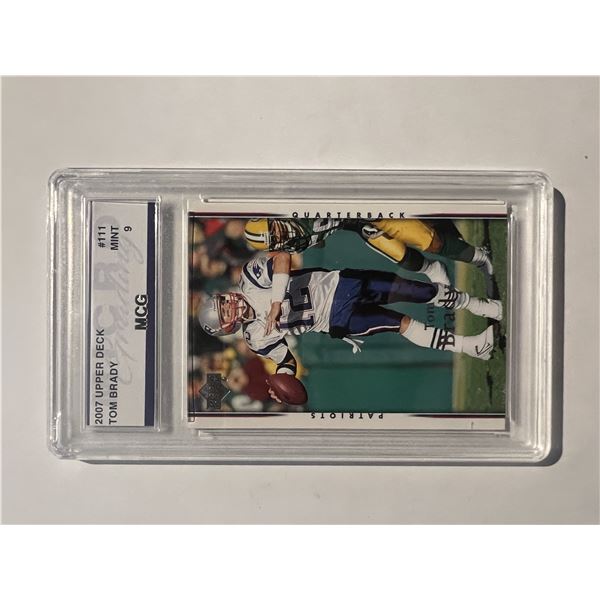 2007 Upper Deck Tom Brady Football card