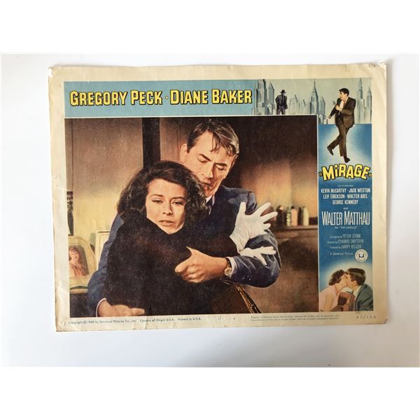 Mirage original 1965 vintage lobby card