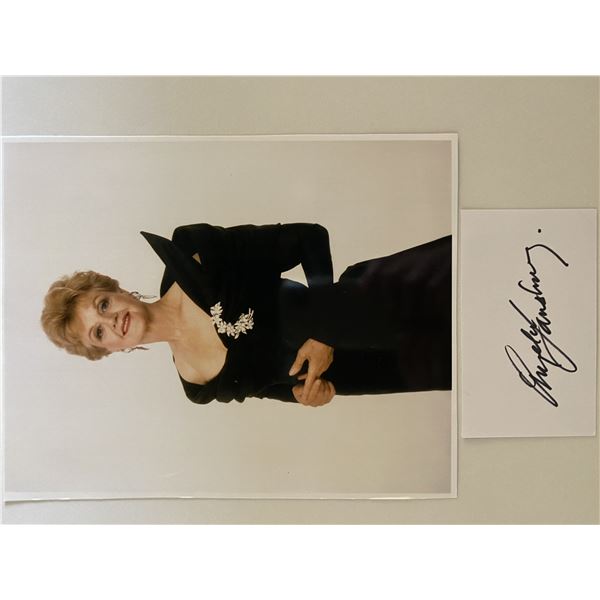 Angela Lansbury photo and original signature