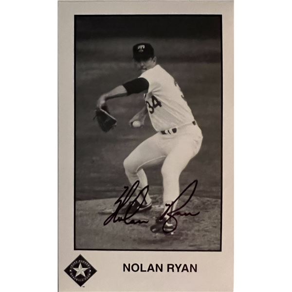 Nolan Ryan signed photo
