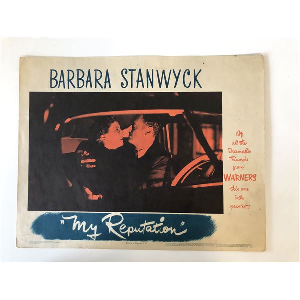 My Reputation original 1946 vintage lobby card