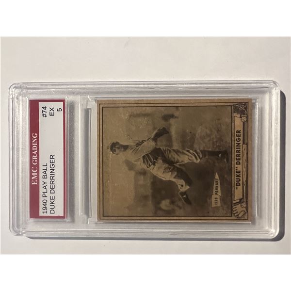 1940 Play Ball Duke Derringer baseball card