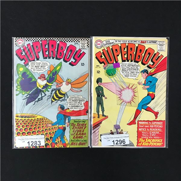 LOT OF 2 SILVER AGE SUPERBOY COMICS (DC COMICS)