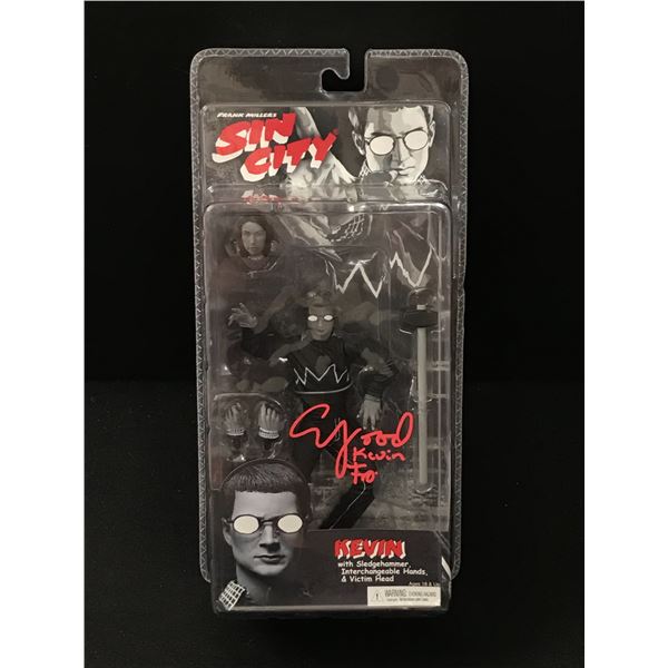 ELIJAH WOOD SIGNED SIN SITY ACTION FIGURE INSCRIBED "KEVIN" (WWOC COA)