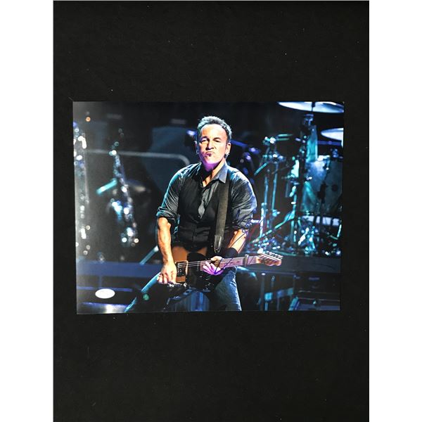 BRUCE SPRINGSTEEN SIGNED 11 x 14 PHOTO (JAMES SPENCE COA)