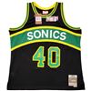 Image 3 : SHAWN KEMP SIGNED SEATTLE SUPERSONICS JERSEY INSCRIBED RAIN MAN (BECKETT COA)