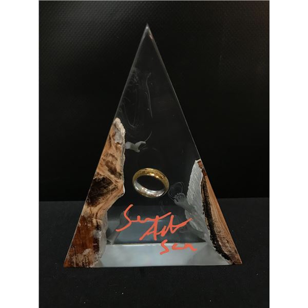 SEAN ASTIN SIGNED LORD OF THE RINGS LIGHT UP RING DISPLAY (WWOC COA)