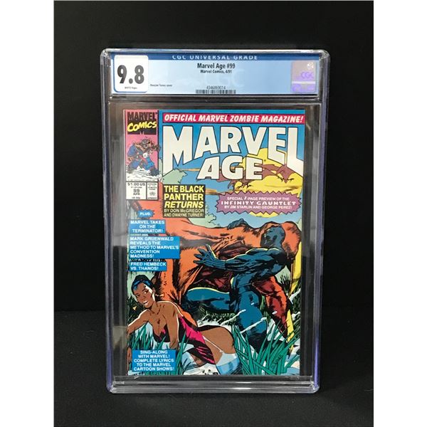 MARVEL COMICS NO.99 MARVEL AGE CDC GRADED 9.8