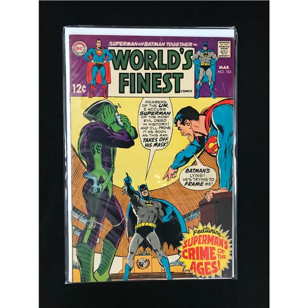 DC COMICS NO.183 WORLD'S FINEST