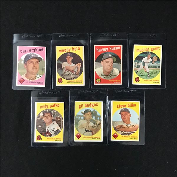 1959 TOPPS BASEBALL CARD LOT