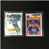 Image 1 : 1984-85 O PEE CHEE WAYNE GRETZKY SCORING LEADER AND PETER STASTNY EOOKIE CARD