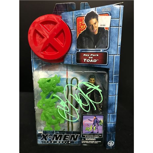 RAY PARK SIGNED XMEN ACTION FIGURE INSCRIBED "TOAD" WWOC COA