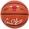 Image 1 : DENNIS RODMAN SIGNED CHICAGO BULLS WILSON BASKETBALL (BECKETT COA)
