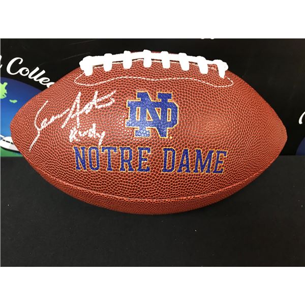 SEAN ASTIN SIGNED NOTRE DAME FOOTBALL INSCRIBED "RUDY" WWOC COA