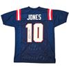 Image 1 : MAC JONES SIGNED NEW ENGLAND PATRIOTS FOOTBALL JERSEY (BECKETT COA)