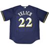 Image 1 : CHRISTIAN YELICH SIGNED MILWAUKEE BREWERS BASEBALL JERSEY (BECKETT COA)