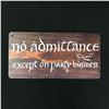 Image 1 : ELIJAH WOOD SIGNED AND INSCRIBED "NO ADMITTANCE" SIGN WWOC COA