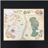 Image 1 : ELIJAH WOOD SIGNED INSCRIBED "FRODO" MAP OF MIDDLE EARTH WWOC COA