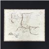 Image 1 : ELIJAH WOOD SIGNED INSCRIBED "FRODO" MAP OF MIDDLE EARTH WWOC COA