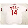 Image 1 : PETE ROSE SIGNED HIT KING BASEBALL JERSEY (BECKETT COA)