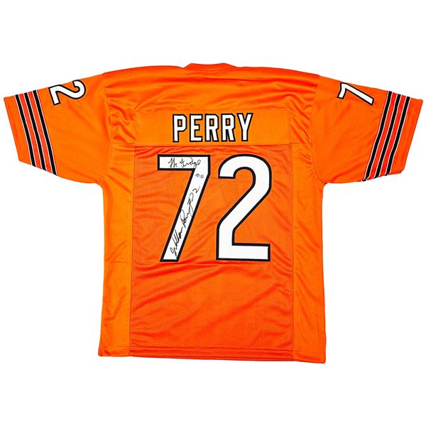 WILLIAM THE FRIDGE PERRY SIGNED CHICAGO BEARS JERSEY (BECKETT COA)