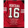 Image 1 : JOE MONTANA SIGNED SAN FRANCISCO 49ER CAREER STAT JERSEY (JSA COA)