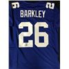Image 1 : SAQUAN BARKLEY SIGNED NY GIANTS JERSEY (BECKETT COA)