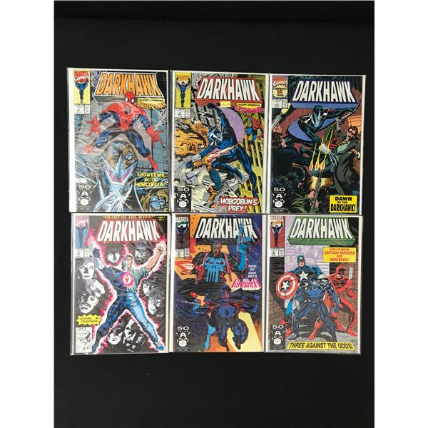 LOT OF 6 DARKHAWK SERIES COMICS (MARVEL COMICS)