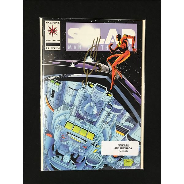 VALIANT COMICS NO.20 SOLAR MAN OF THE ATOM