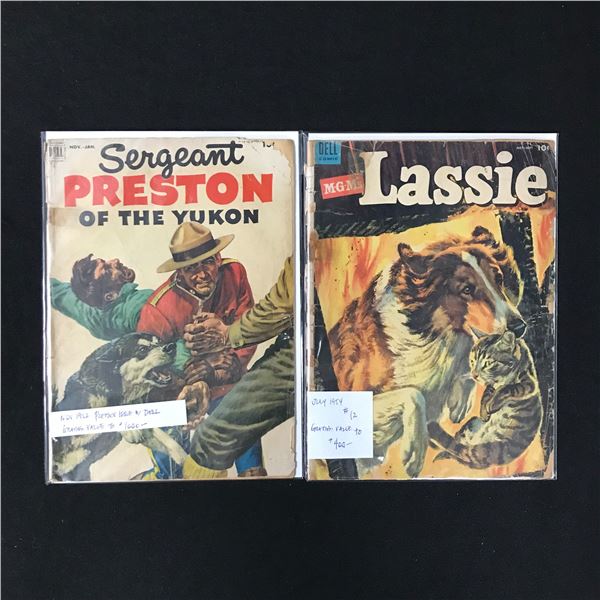 LOT OF 2 COMICS VARIOUS TITLES (DELL COMICS)