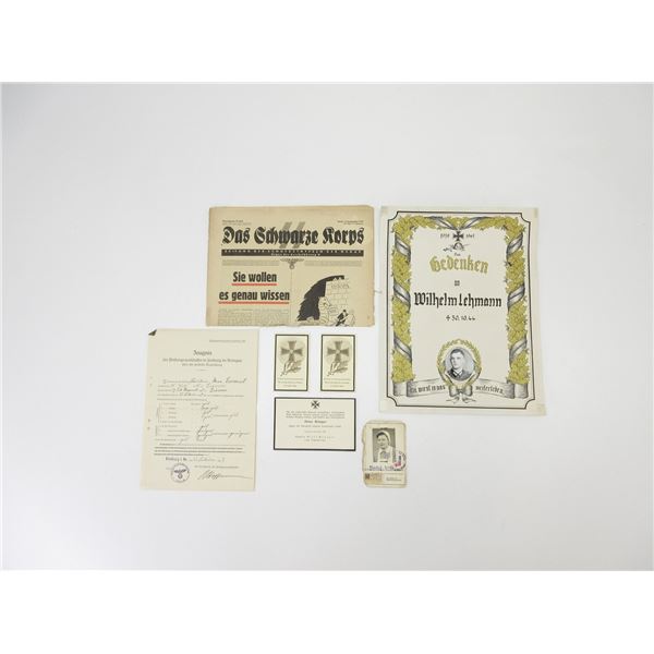 WWII GERMAN DOCUMENT LOT