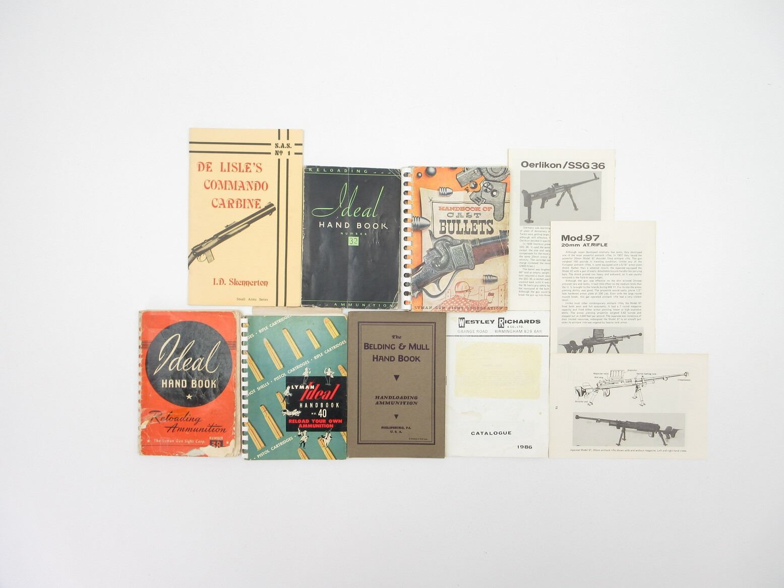 E Loading Book ASSORTED RELOADING BOOK, ETC. LOT