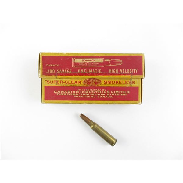 COLLECTIBLE DOMINION .300 SAV AMMO LOT