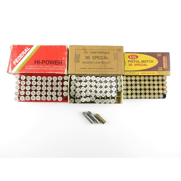 ASSORTED .38 SPL AMMO LOT