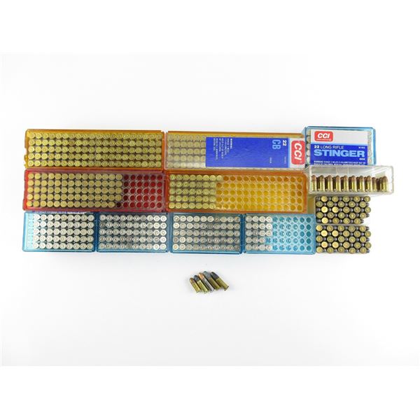 ASSORTED .22 SHORT AND LR AMMO LOT