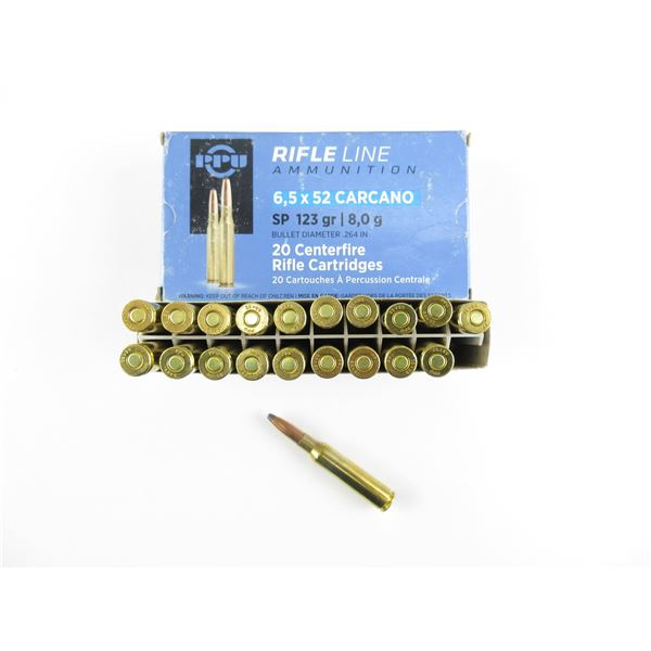 PPU 6.5X52 CARCANO AMMO LOT