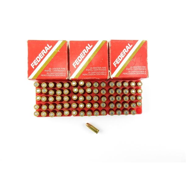 FEDERAL .25 AUTO AMMO LOT