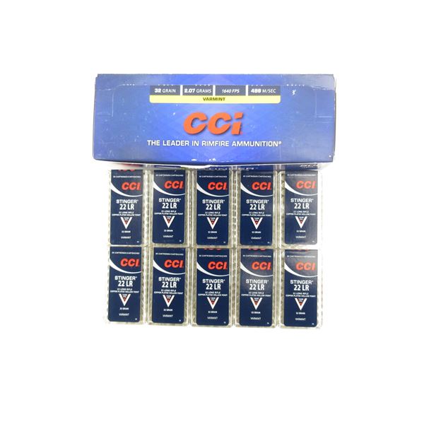 CCI STINGER .22 LR AMMO LOT